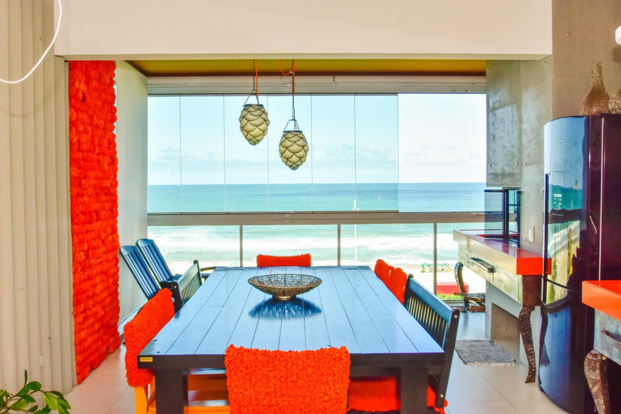 Apartamento Frente Mar Na Praia Do Santinho N880 フロリアノポリス エクステリア 写真