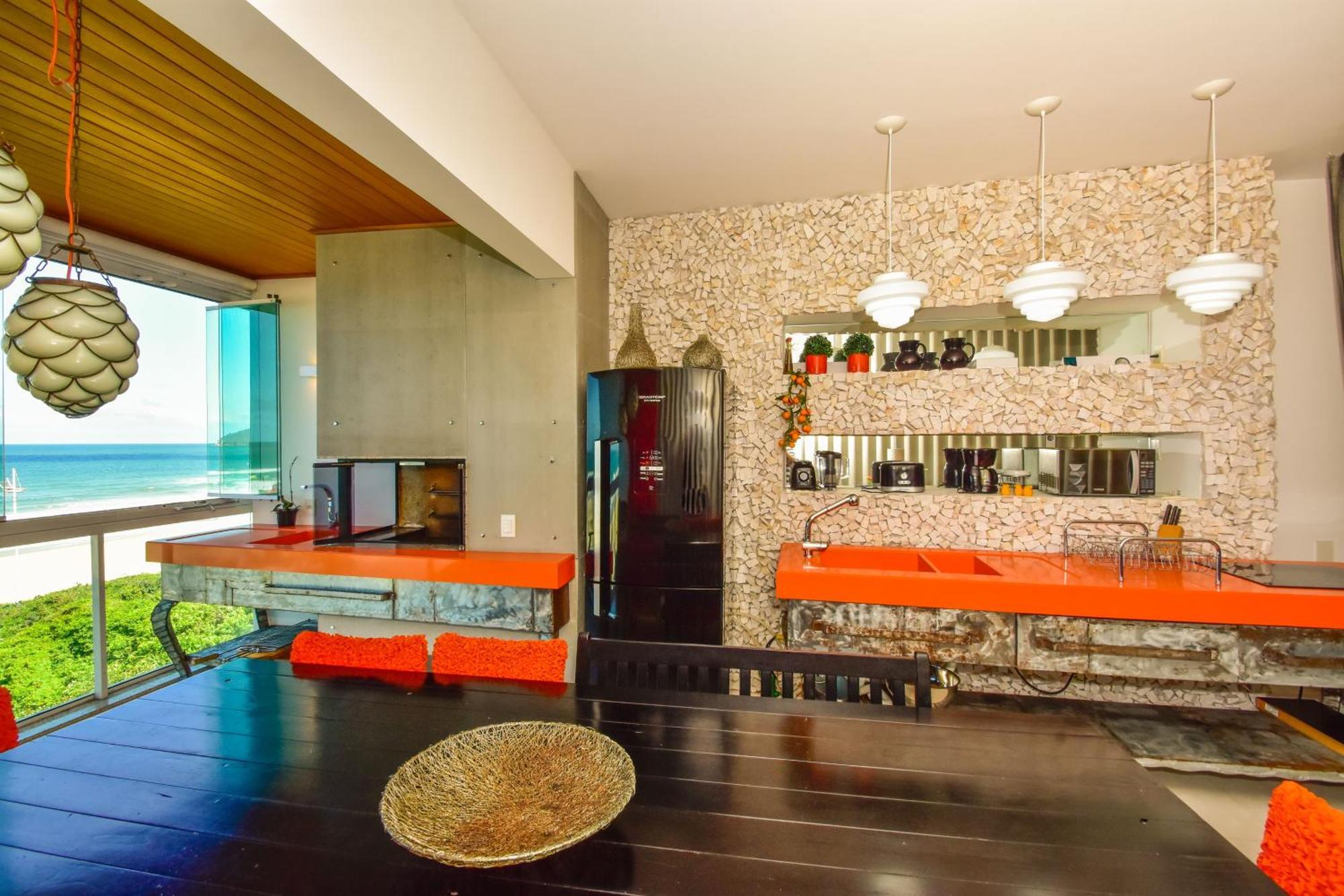 Apartamento Frente Mar Na Praia Do Santinho N880 フロリアノポリス エクステリア 写真